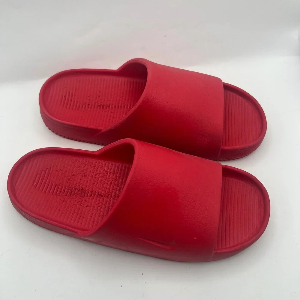 Nike Calm Slide University Red Mens 8 Sandals DX4816-600 Womens 9 comfort